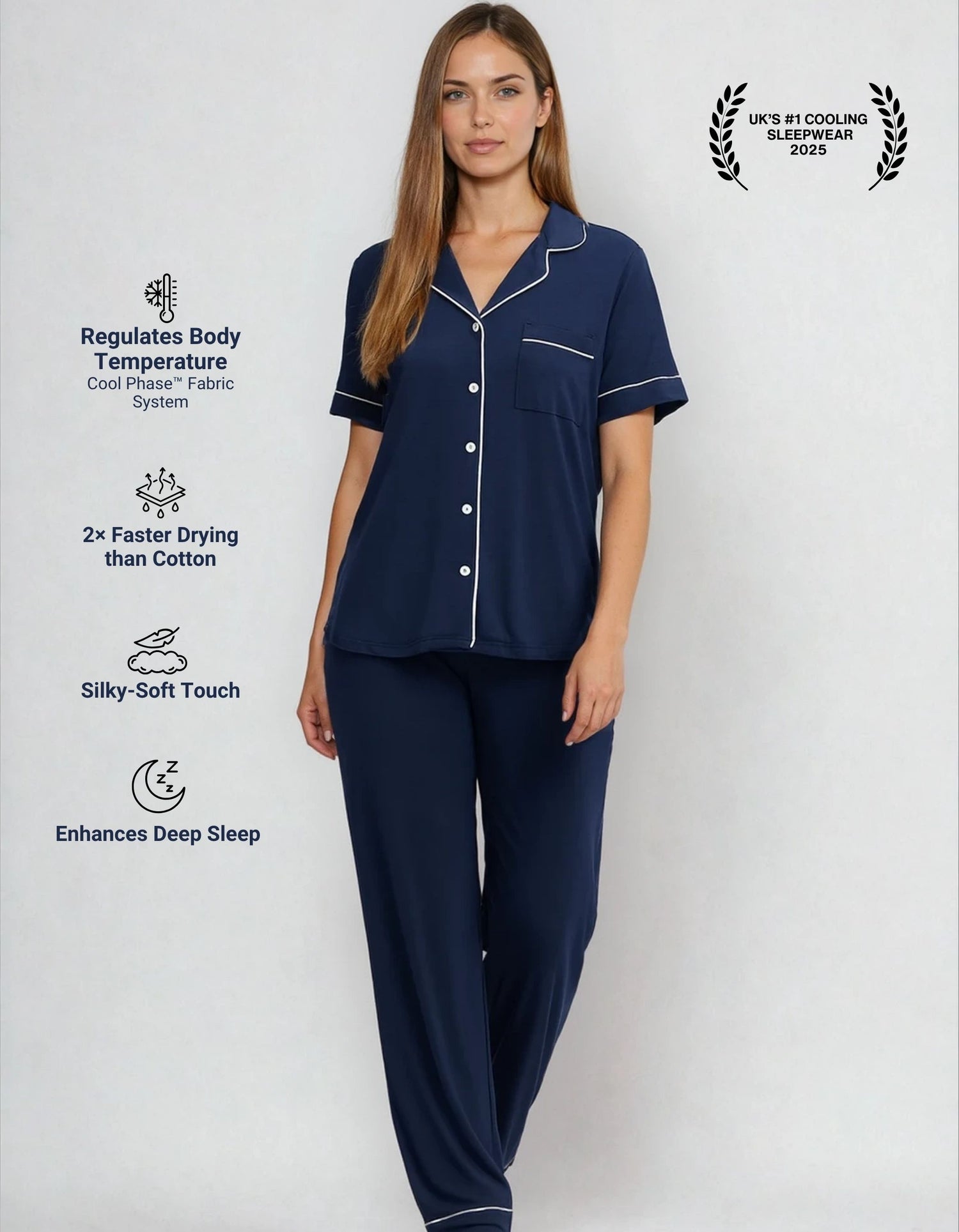 SP-01 Equinox™ - Cooling Short Sleeve Pajama Set